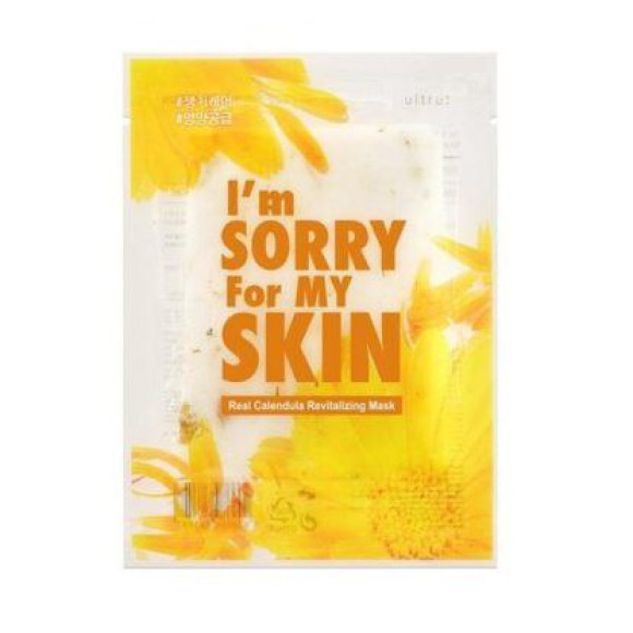 Відновлююча тканинна маска з календулою I’m Sorry for my Skin Real Calendula Revitilizing Mask 1 шт - 23 мл - фото №1