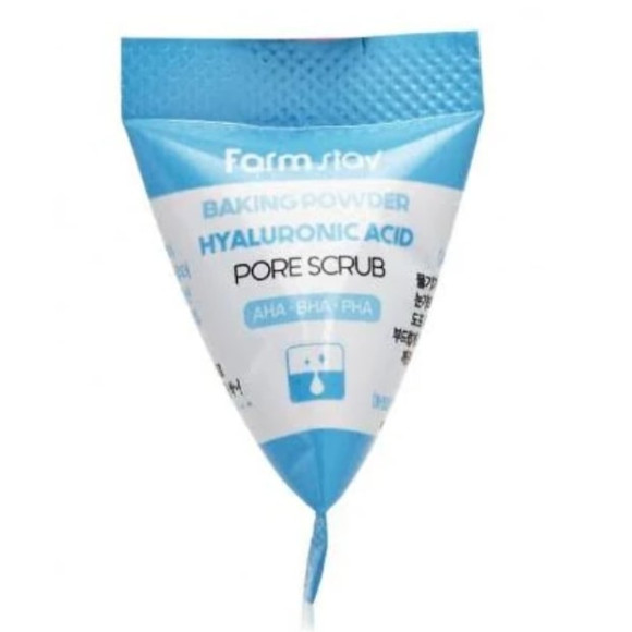 Скраб для обличчя з содою та гіалуроновою кислотою FarmStay Baking Powder Hyaluronic Acid Pore Scrub - фото №1