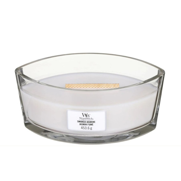 Ароматична свічка з ароматом жасмину Woodwick Ellipse Smoked Jasmine 453 г - фото №1
