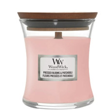 Ароматическая свеча с ароматом цветов Woodwick Mini Pressed Blooms & Patchouli - фото №1