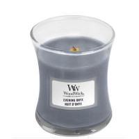Ароматична свічка з ароматом чорної орхідеї та сандалового дерева Woodwick Mini Evening Onyx - фото №1