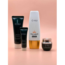 Люкс набор для лица с солнцезащитным кремом и миниатюрами O Hui Day Shied special set (SPF BLACK) - фото №1
