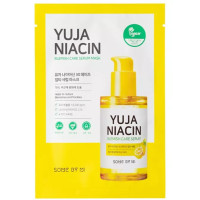 Освітлююча тканинна маска для обличчя з Юдзу Some By Mi Yuja Niacin  Blemish Care Serum Mask  - фото №1