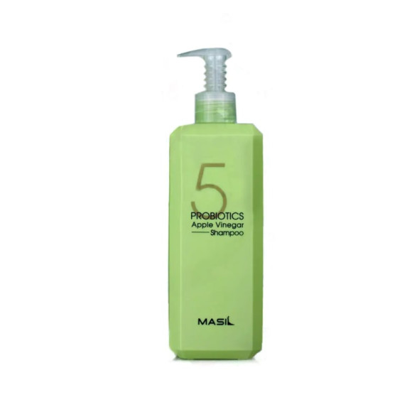 М'який безсульфатний шампунь із пробіотиками та яблучним оцтом Masil 5 Probiotics Apple Vinegar Shampoo 500 мл - фото №1