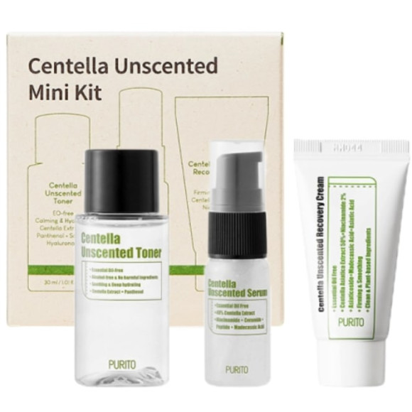 Набір мініатюр із центелою без ефірних олій Purito Centella Unscented Mini Kit - фото №1