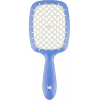 Гребінець для волосся синя з білим  Janeke Superbrush Small The Original Italian 1 шт - фото №1