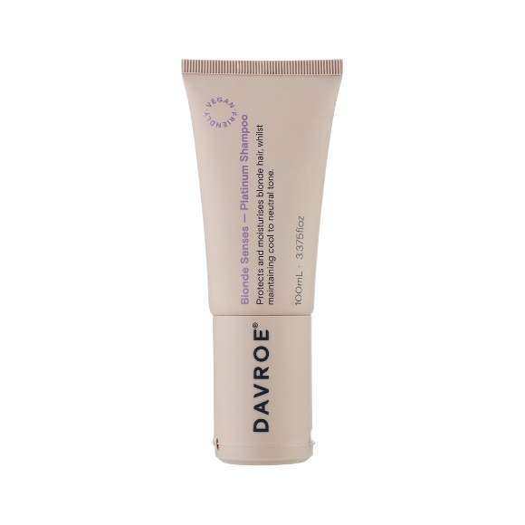 Тонуючий шампунь для блондинок Davroe Blonde Senses Platinum Shampoo 100 мл - фото №1