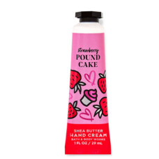 Парфюмированный крем для рук Bath & Body Works Hand Cream Strawberry Pound Cake 29 мл - фото №1