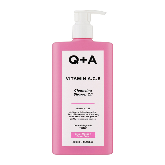 Вітамінізована олія для душу Q+A Vitamin A.C.E Cleansing Shower Oil 250 мл - фото №1