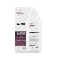 Восстанавливающая маска - кондиционер для поврежденных волос Dr. FORHAIR Folligen Silk Treatment 300 мл - фото №1