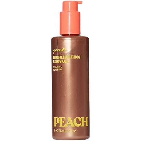 Олія для тіла Victoria's Secret PINK Peach Highlighting Body Oil 236 мл - фото №1
