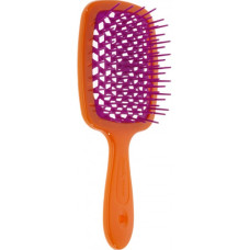 Расческа Janeke Superbrush With Soft Moulded Tips Оранжевая с фуксией - фото №1