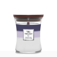 Ароматична свічка з тришаровим ароматом Woodwick Medium Evening Luxe Trilogy 275 г - фото №1