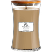 Ароматична свічка з ароматом інжиру та гваякового дерева Woodwick Large Gilded Sands 609 г - фото №1