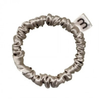 Тонка резинка з натурального шовку бежева Mon Mou hair scrunchie  beige - фото №1