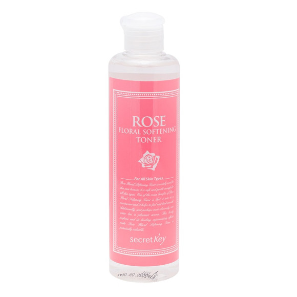Зволожуючий тонік з екстрактом троянди Secret Key Rose Floral Softening Toner - фото №1