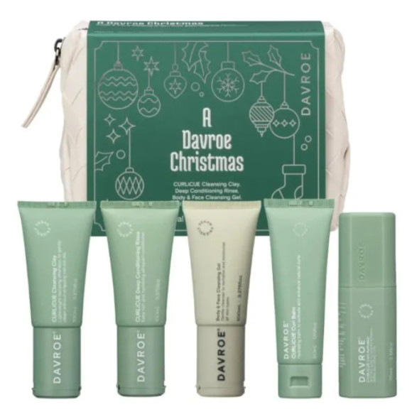 Різдвяний подарунковий набір продуктів для курчавого волосся Davroe Christmas Curlicue Travel Pack - фото №1