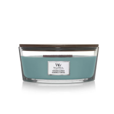 Ароматична свічка з ароматами сосни, свіжого повітря та кашеміру Woodwick Ellipse Evergreen Cashmere 453 г - фото №1