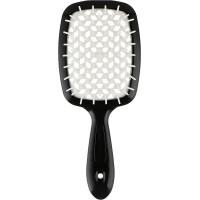 Гребінець для волосся чорний з білим  Janeke 1830 Superbrush The Original Italian 1 шт - фото №1