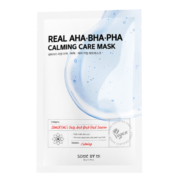 Маска з кислотами Some By Mi Real Aha Bha Pha Calming Care Mask - фото №1