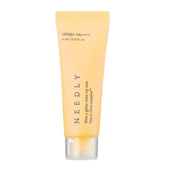 Сонцезахисний крем з ефектом освітлення та сяйва Needly Vita C Glow Tone Up Sun SPF 50+ PA++++ 10 мл - фото №1