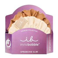 Резинка-браслет для волосся invisibobble SPRUNCHIE SLIM PREMIUM Crème De Caramel - фото №1