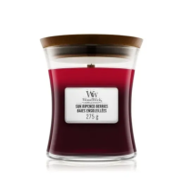 Ароматична свічка з тришаровим ароматом Woodwick Medium Trilogy Sun Ripened Berries 275 г - фото №1