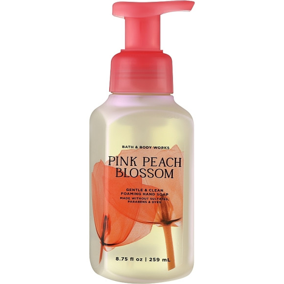 Рідке мило-пінка для рук Bath and Body Works Pink Peach Blossom hand soap 259 мл - фото №1