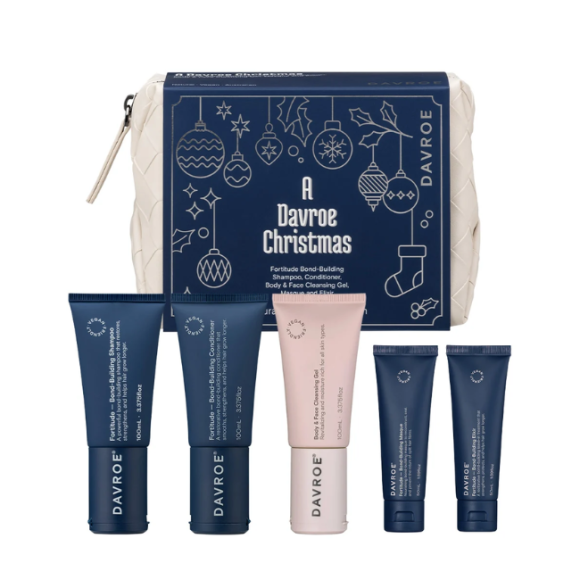 Рождественский подырочный набор продуктов для укрепления волос Davroe Christmas Fortitude Travel Pack - фото №1