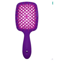 Гребінець для волосся фіолетовий з малиновим  Janeke 1830 Superbrush The Original Italian 1 шт - фото №1