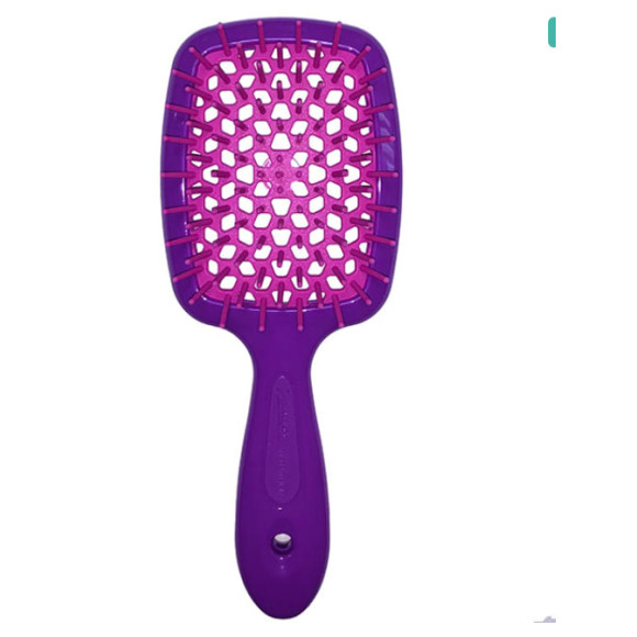 Гребінець для волосся фіолетовий з малиновим  Janeke 1830 Superbrush The Original Italian 1 шт - фото №1