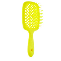 Гребінець для волосся неоновий жовтий Janeke Superbrush Small The Original Italian 1 шт - фото №1