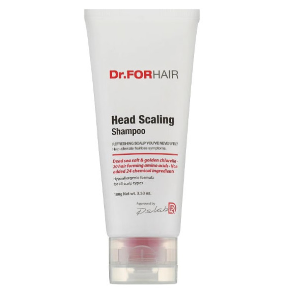 Шампунь з частинками солі для глибокого очищення шкіри голови Dr. FORHAIR Head Scaling Shampoo 100 - фото №1