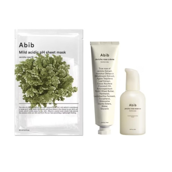 Набір для обличчя з трояндою Abib Jericho Rose Essence Nutrition Pump Set - фото №1
