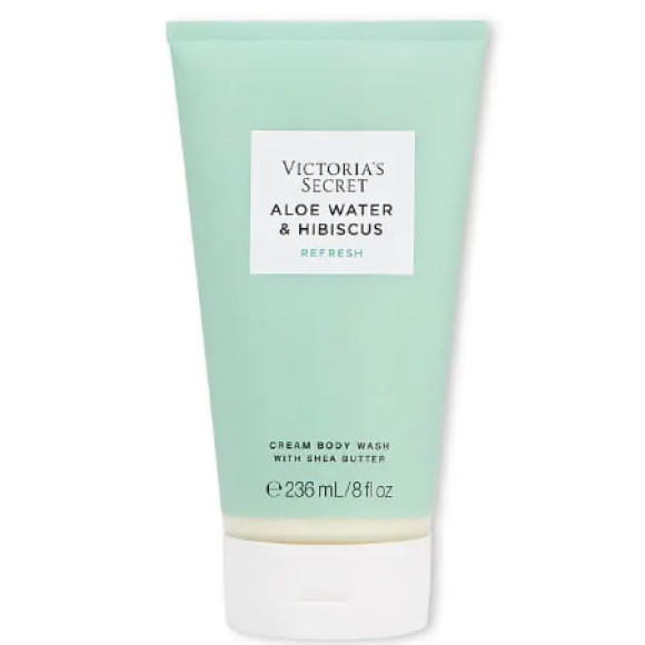 Крем-гель для душу Victoria's Secret Aloe Water & Hibiscus Moisturizing Cream Body Wash - фото №1