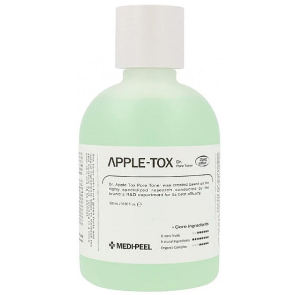 Пілінг-тонер для обличчя з яблуком Medi-Peel Dr.Apple Tox Pore Toner 500 мл - фото №1