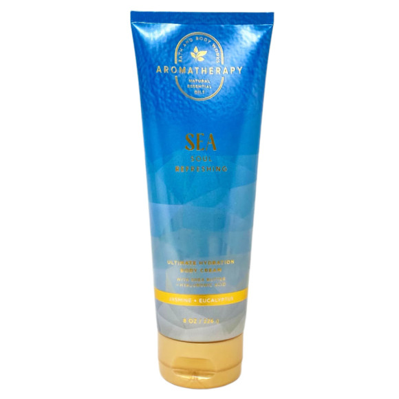 Парфумований крем для тіла Bath & body works Sea Soul Refreshing Body Cream 226 г - фото №1