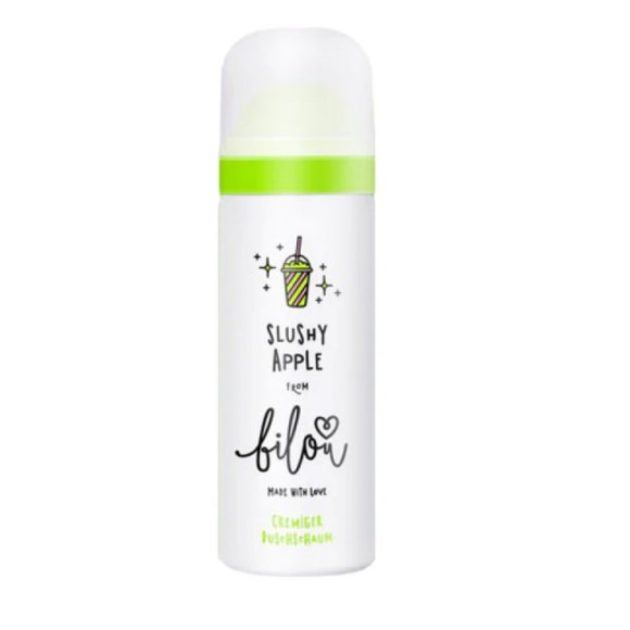 Міні пінка для душу з ароматом зеленого яблука Bilou Slushy Apple 50 ml - фото №1