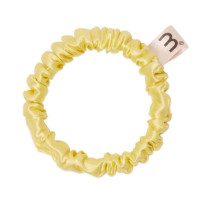 Тонка резинка з натурального шовку жовта Mon Mou hair scrunchie yellow - фото №1