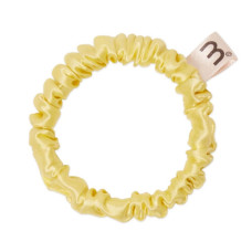 Тонка резинка з натурального шовку жовта Mon Mou hair scrunchie yellow - фото №1
