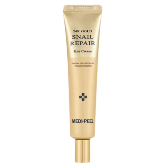 Крем навколо очей з муцином равлики та золотом  Medi-Peel 24k Gold Snail Repair Eye Cream 40 мл - фото №1