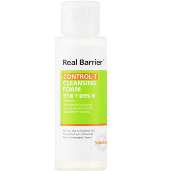 Очищаюча пінка для жирної шкіри Real Barrier Control-T Cleansing Foam 50 мл - фото №1