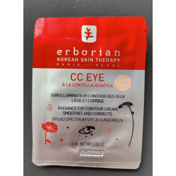 СС крем для шкіри навколо очей Erborian CC Eye Radiance Eye Contour Cream Clair 1,5 мл - фото №1