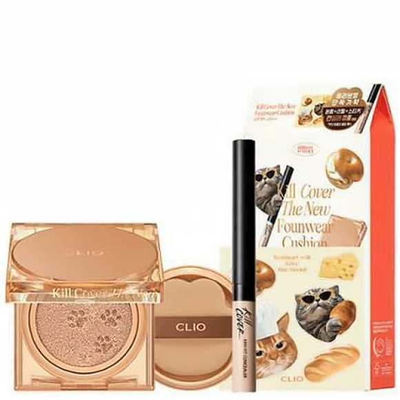 Стійкий кушон у лімітованому дизайні Clio Kill Cover The New Founwear Cushion Set 4 Ginger тон 2 BP - фото №1