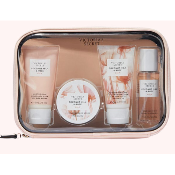 Подарунковий набір  Victorias Secret Coconut Milk & Rose Natural the balance starter kit  - фото №1