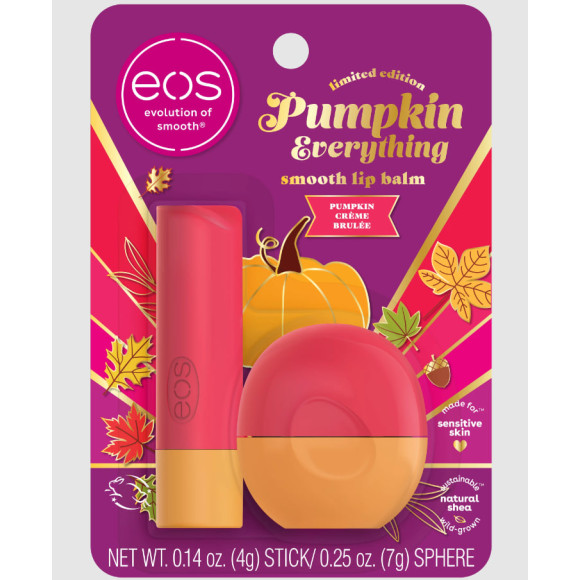 Набір бальзамів для губ EOS Limited Edition Pumpkin Everything Lip Balm- Pumpkin Crème Brûlée  - фото №1