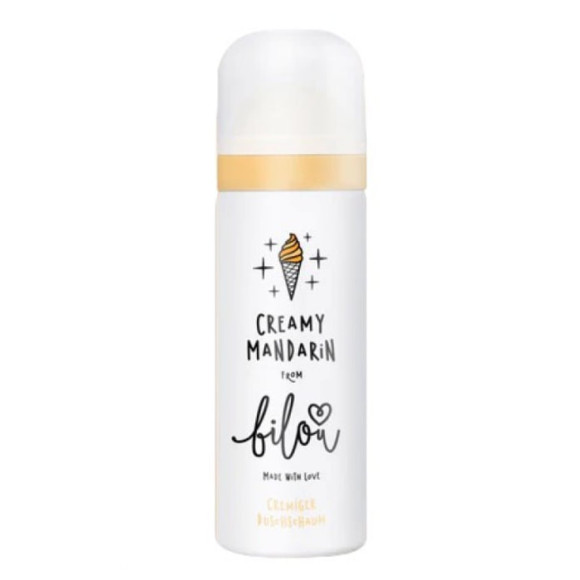 Міні пінка для душу з ароматом мандарина Bilou Creamy Mandarin 50 ml - фото №1