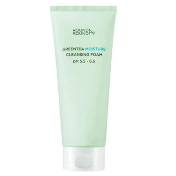 Зволожуюча пінка для обличчя Round A'Round Greentea Moisture Cleansing Foam 30 мл - фото №1