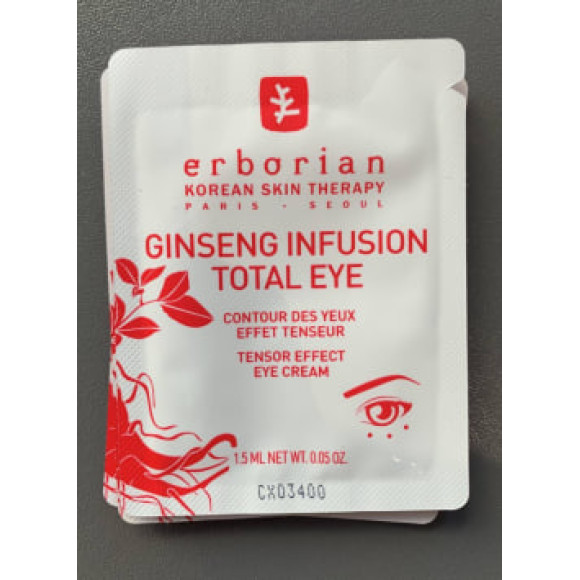 Крем для шкіри навколо очей, що відновлює Erborian Ginseng Infusion Total Eye 1,5 мл - фото №1