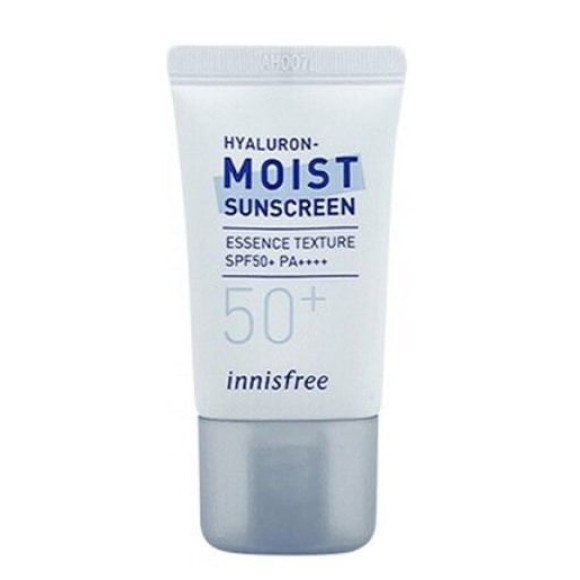 Зволожуючий санскрін з легкою текстурою Innisfree Hyaluron Moist Sunscreen SPF50+ PA++++ 20 мл - фото №1
